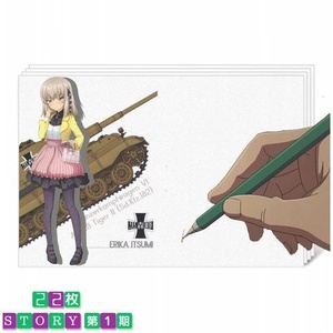 少女与战车黑森峰女子学园周边少女心社交手账便签卡片信纸22张彩