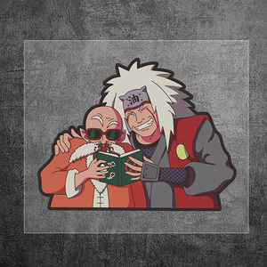 七龙珠龟仙人火影自来也动漫汽车贴纸电动摩托车车贴划痕遮挡装饰
