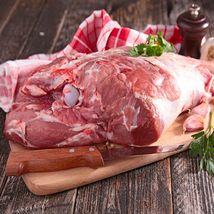 内蒙古羊腿新鲜整只现杀4斤草原羊肉生鲜羊腿肉带骨商用烧烤食材