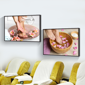 足疗店养生装饰画足底按摩馆壁画四季足浴会所挂画泡脚修脚宣传画