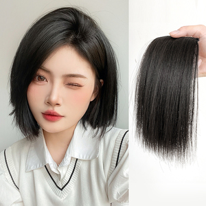垫发片假发片短款 垫发根蓬松器 假发垫增发量蓬松两侧颅顶真发垫