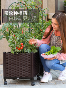 蔬菜种植箱长方形阳台种菜花盆菜园特大号塑料户外省空间泡沫楼顶