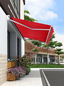 经济款防水庭院室外户外伸缩遮阳棚商铺门头店招防晒收缩遮阳雨棚