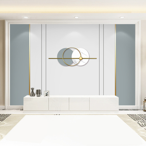 电视机背景墙壁纸现代简约客厅卧室装饰壁布轻奢线条影视墙布壁画