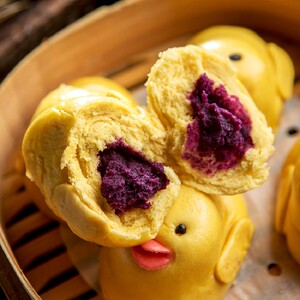 大黄鸭卡通包子
