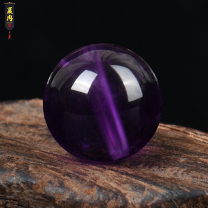 5A级乌拉圭天然深紫水晶散珠子diy水晶配件紫晶手链散珠圆珠