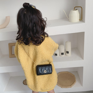 款可爱菱格绣线女童斜挎包时尚宝宝背包斜肩包萌儿童包包2019流行