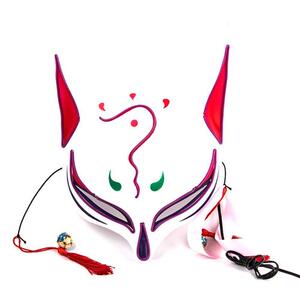 狸猫面具狸猫日系奇怪和风挂件头饰阴阳师面具发光妖狐日式荧光