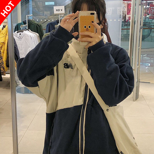 newbalance新百伦nb棉服羊羔绒iu同款拼接男女情侣