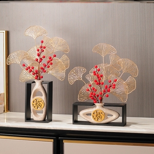 氛围感摆件柜新房装饰品高档寓意好大气轻奢客厅电视背景墙两边的