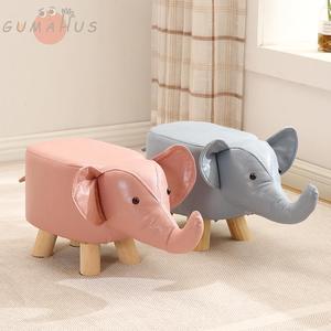 儿童动物换鞋凳大象坐凳创意小凳子家用脚凳小象卡通造型沙发凳
