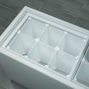 冰柜置物架内部多层分类隔板冷柜冷藏分隔架子冰箱保鲜内置分层架