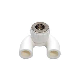 巨丰ppr回水弯冷热水管件配件4分u型内牙连m体三通20内丝弯头全铜