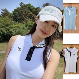韩国兔子高尔夫服装女士无袖运动弹力上衣速干透气舒适百搭球服