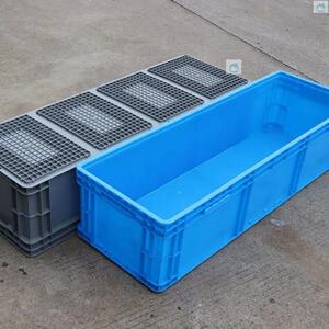 超长养鱼箱加厚塑料周转箱长方形胶框箱子大号水产养殖盒养龟箱筐