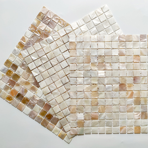 Pearl贝壳马赛克自粘式瓷砖背景墙贴厨房卫生间阳台浴室天然装饰