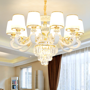 佛山照明欧式吊灯简约现代客厅灯奢华水晶灯大气新款简欧卧室餐厅
