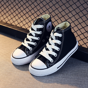 男童高帮潮布鞋