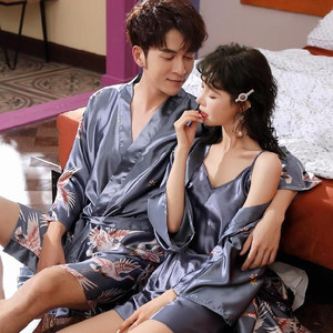 春夏睡衣情侣夏季性感调情睡裙双人性感情调两件套裙女生大气舒适