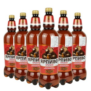 1350ml*3桶俄罗斯原装进口波罗的海棕熊高度烈性啤酒黄啤桶装精酿