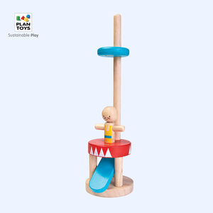 plantoys红点设计奖儿童玩具小丑跳跳乐木制创意趣味礼物5361