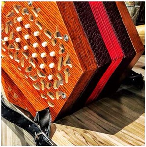 六角手风琴复古20键30键儿童班多钮成人迷你初学巴扬风琴乐器教材