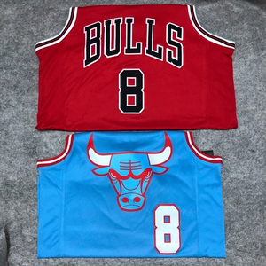 nba75周年刺绣公牛队1号罗斯球衣城市版23乔丹 扎克拉文8德罗赞11