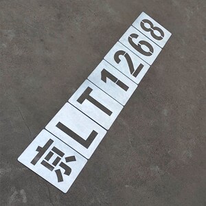 【喷漆字】货车放大号模板镀锌铁皮车尾镂空侧门数字母刻字广告牌