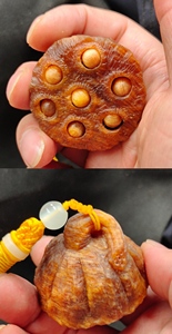 傲悦北沉香琥珀木文玩手把件 东北松明子 满油全透原木块手串家居