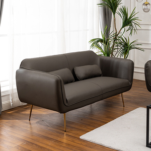 北欧轻奢pu皮质沙发小户型服装店铺出租房公寓单双三人简易沙发椅