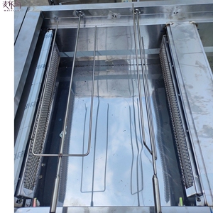 摇滚烤鸡炉燃气 自动旋转烧烤车 奥尔良烤鸡腿机器无烟商用烤箱