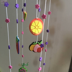 儿童水果diy手工材料包幼儿园教室布置装饰品泡沫挂饰吊挂风铃