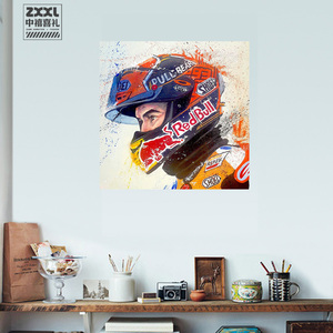 马奎斯小马哥摩托车纪念墙贴行李箱机箱贴装饰pvc贴纸防水车贴