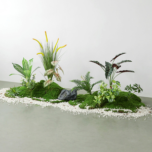 仿真花植物苔藓造景装饰组合微景观仿生绿高端轻奢植室内摆件盆景