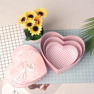 承颜礼品盒心形大号送女生生日礼物包装盒空盒小号爱心情人节口红