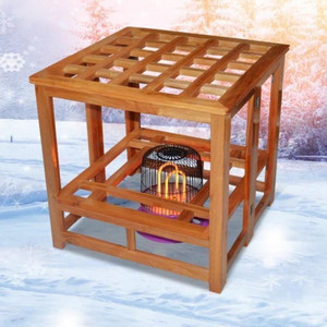 饭桌神器烤火架子家庭折叠可收纳夹棉户外加高储物桌腿公寓大小.