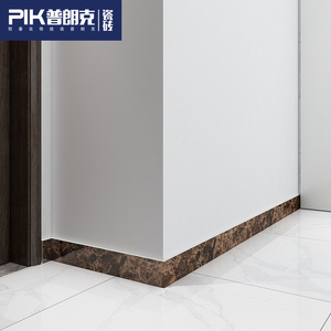 踢脚线瓷砖100x800地砖黑金花通体大理石现代客厅卧室过道地脚线