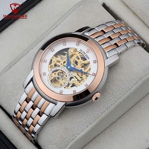 镂空手表镜面名盾男士全自动机械表蓝宝石防水商务休闲男表