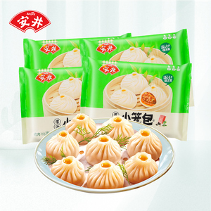 安井灌汤小笼汤包288g*8包 家庭早餐速食速冻猪肉包子鲜肉包夜宵