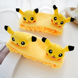 戚薇同款皮卡丘发带女洗脸头饰夏季可爱简约发饰面膜头箍网红发箍