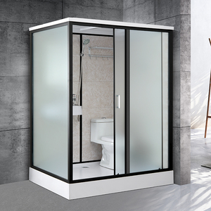 整体淋浴房家用一体式卫生间隔断洗澡房干湿分离洗澡间磨砂玻璃