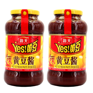 海天黄豆酱800g*2瓶实惠装辣味小瓶230g2kg6kg大桶装大桶商用
