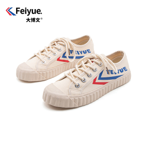 大博文飞跃帆布鞋布鞋女饼干鞋秋季小白鞋时尚街拍休闲鞋女鞋