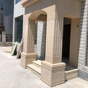 罗马柱瓷砖仿大理石外墙砖农村别墅大门柱子底座花片瓷砖400x500