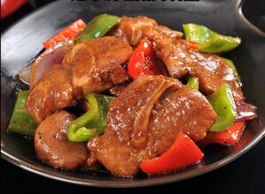 果木猪仔骨400克 黑椒铁板猪排骨 黑猪调理腌制 酒店特色菜