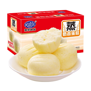港荣蒸蛋糕奶香芝士鸡蛋味900g整箱早餐零食品 跨店满300减40活动