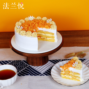 无糖肉松咸蛋黄木糖醇网红新鲜动物奶油生日蛋糕同城配送北京上海