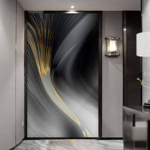 极简抽象玄关壁纸现代简约入户进门墙布轻奢风餐厅背景墙壁画墙纸