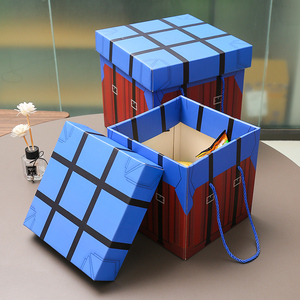 空投箱礼盒男生款大号生日创意礼品盒包装盒零食超大礼物盒空盒子