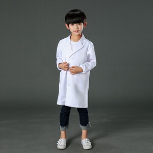 儿童抗疫医生白大褂职业角色扮演防护服装手术师护士画家科学家服66人